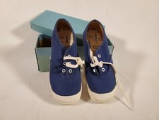 Vintage Dead Stock Tennies Canvas Tennis Shoe Sneakers Children 11 1/2 Blue