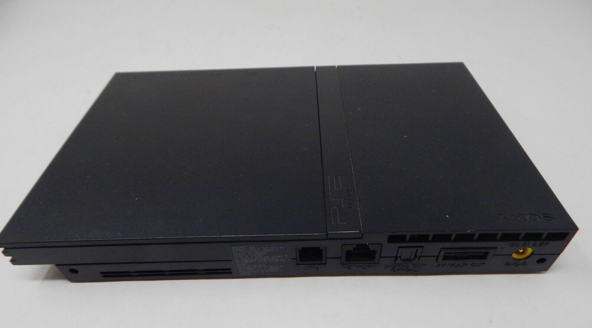 プレイステーション2 Sony PlayStation 2 Slim Line Version 1 Console - Charcoal Black
