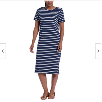 jessica simpson ladies' midi dress WOMEN'S STRIPE (NAVY/WHITE STRIPE MEDIUM)NWT Style-Color-Dim:AP1E212479_BK410_M