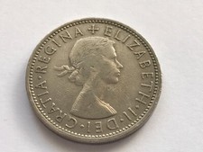 1965 Elizabeth II British Two Shilling/Florin Coin - excellent condition