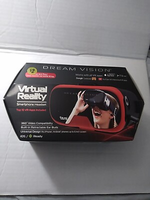 Tzumi Dream Vision Virtual Reality Smartphone Headset New Open Box