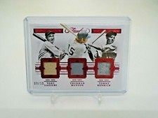 2021 PANINI FLAWLESS TRIPLE PATCH TONY LAZZERI THURMAN MUNSON TOMMY HENRICH /10