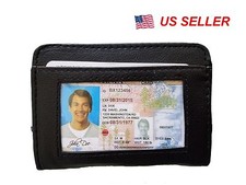 RFID Blocking Security Slim Credit Card Holder Leather Wallet U.S Fast Shipping