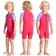 Muta corta C-Skins bambino C-KID - corallo/lilla/corallo brillante/1 anno