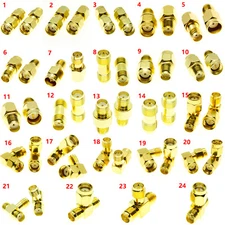 1Pcs SMA RP-SMA Male Female To SMA Plug Jack RF Coax Coaxial Connector Adapter