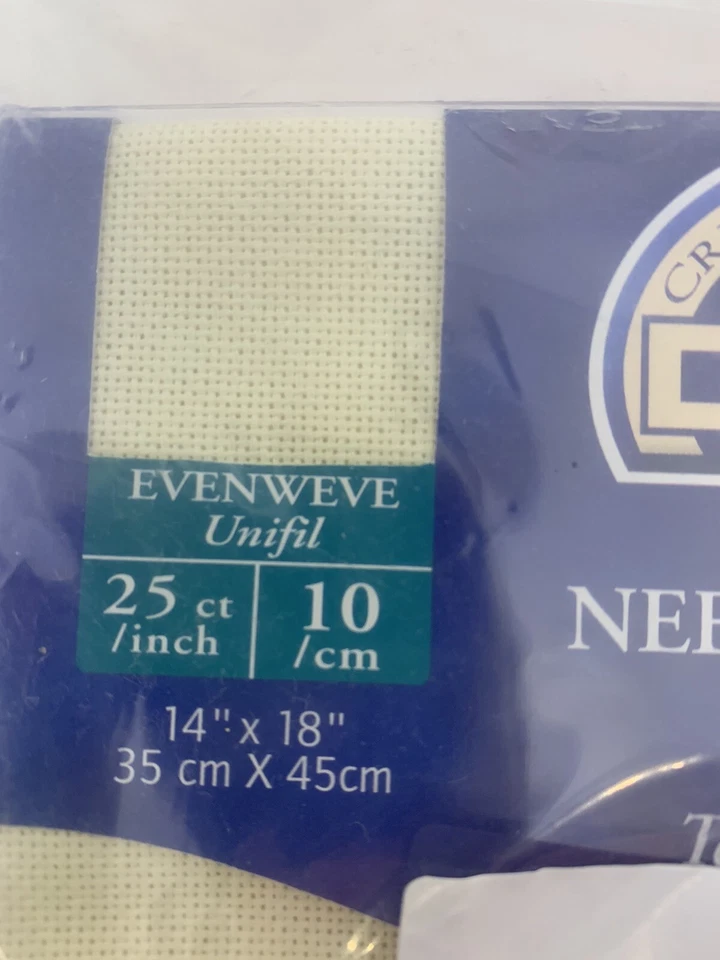 DMC 25 Count Evenweave Ecru 4 PACKS Cross Stitch Fabric 14x18 inches NOS  - Image 3 of 4