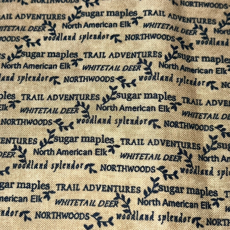 Moda Quilt Fabric Trail Adventures Holly Taylor 3 1/2 Yds Woods Deer Sugar Maple - Image 2 of 4