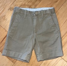 CREWCUTS BOY BEIGE FLAT FRONT SHORTS SIZE 4T EXCELLENT COND LD2