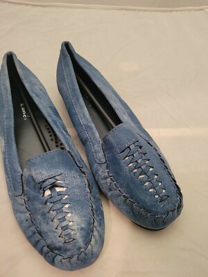 Women's Haband Valley Lane   Denim-Look Loafers Blue  Size 6M    NWOB
