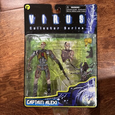 NEW CAPTAIN ALEXI VIRUS COLLECTOR SERIES MOVIE TOY RESAURUS 1998 RARE FIGURE