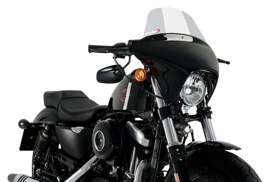 BULLE PUIG POUR HARLEY DAVIDSON SPORTSTER FORTY-EIGHT 2010 2020 FUME CLAIR