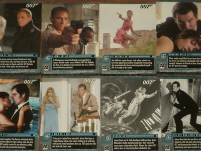 James Bond 007: Mission Logs Complete Base Set Of 66 Trading Cards 2011 