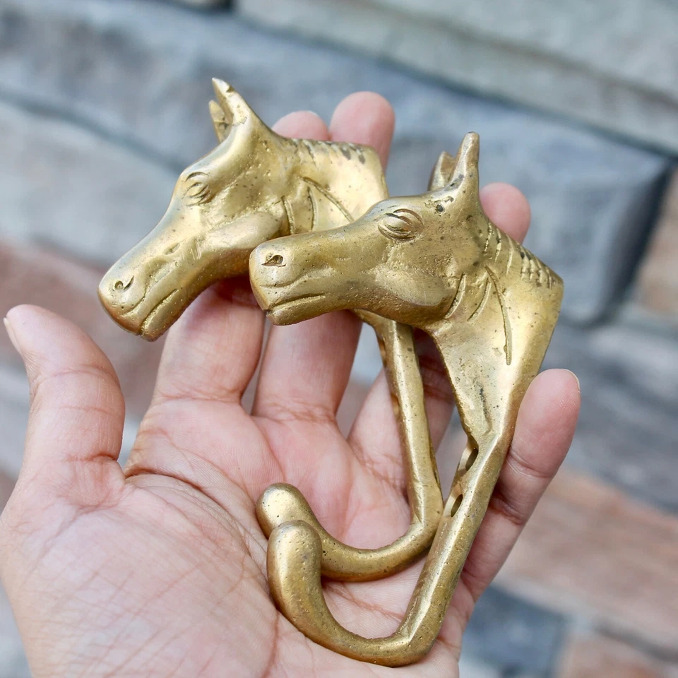 Vintage wall hook Horse Coat Hook, Ranch Antique Key Hanger Mid Century Modern - Image 2 of 4