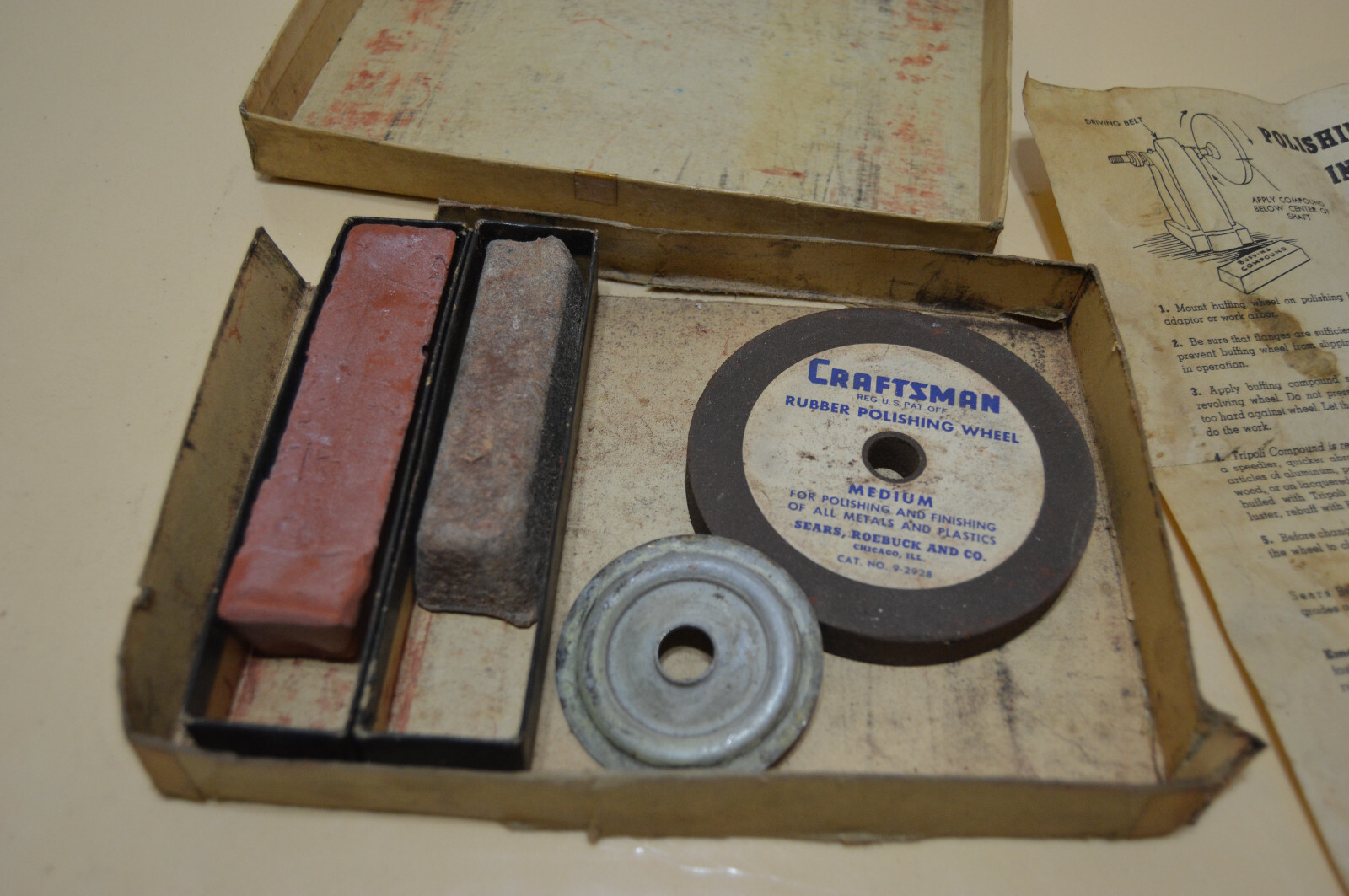 Vintage Craftsman Polishing And Buffing Set Cat. 92864 eBay