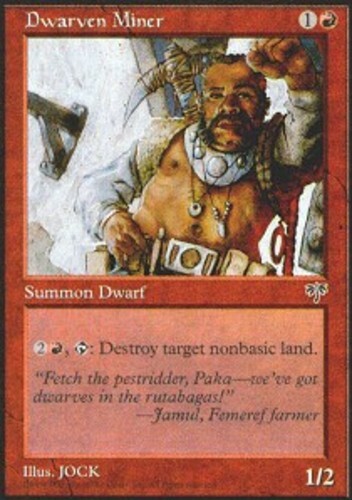 [1x] Dwarven Miner Near Mint, English Mirage MTG Magic