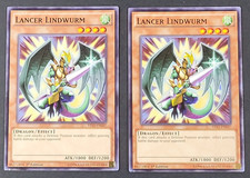 Yugioh TCG - 2x Lancer Lindwurm - YS15-ENL07 - NM - 1st - Saber Force - 2015