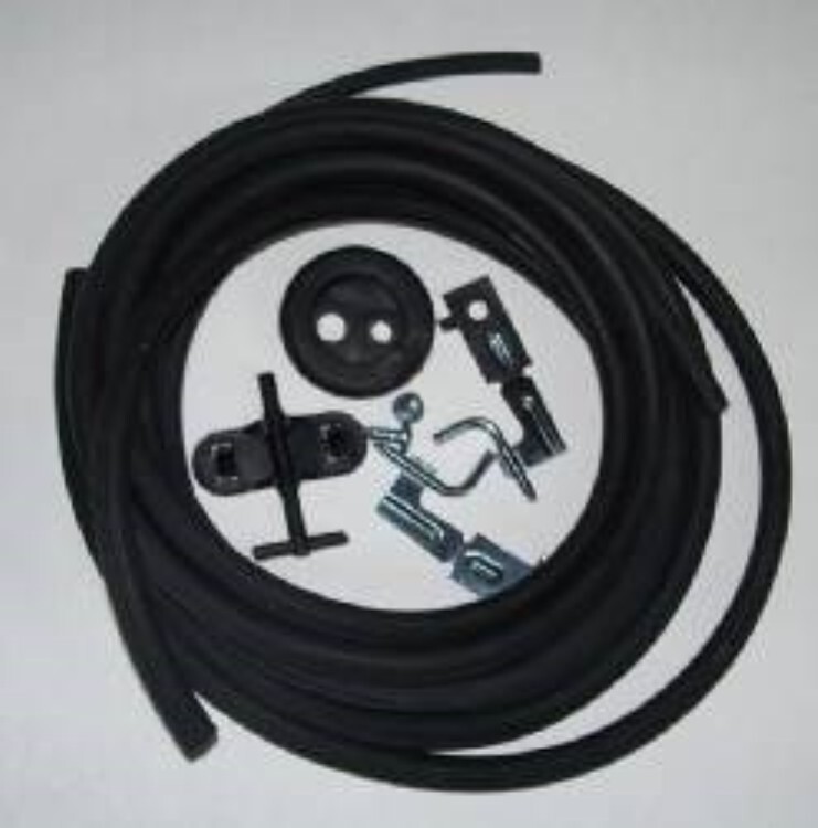 NEW 1970-74 E-Body Windshield Washer Hose Kit Manual Pump