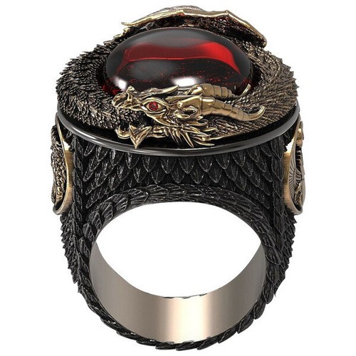Special style Zircon Fashion Alloy Retro Jewel Ring Size 6-10 - Picture 8 of 28
