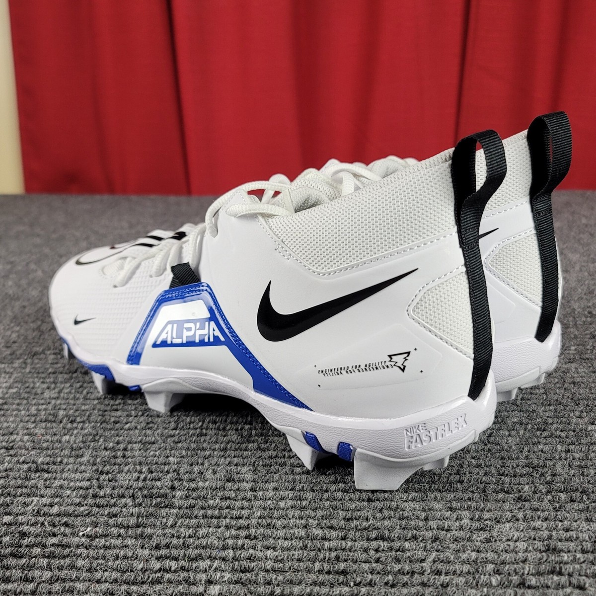 Nike Alpha Shoes Fastflex Cleats Mens 12 White Blue CV0582-101 Turf Football Amazon.com | Nike Alpha Menace Elite 2 Men main image 3