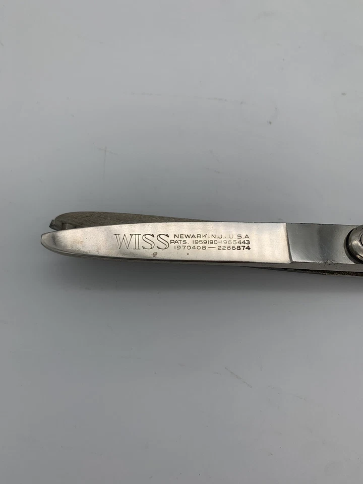 Wiss Pinking Shears 9" Nickle plated Steel Silver Black Heavy duty - Image 2 of 4