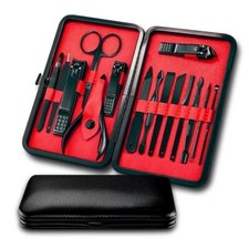 15PCS Manicure Set Pedicure Tools and Nail Clippers Professional Stainless Steel