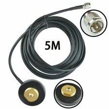 NMO Mount Magnetic base, 5M Cable, Mini UHF Plug Replacement for Mobile Radio