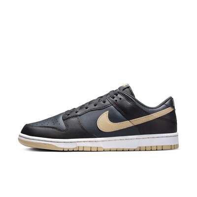 Mens Size 13 Nike Dunk Low Retro Midnight Navy Black Sesame Sneakers