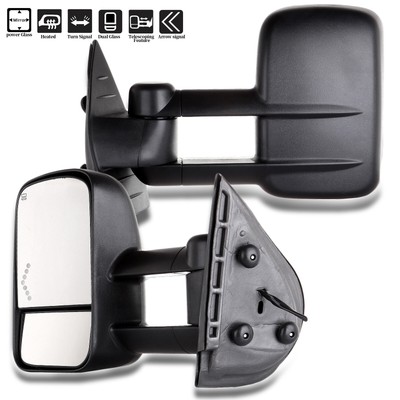 Power Heated Tow Mirrors For Chevy Silverado 1500 2500 3500 w/Arrow Signal 07-13