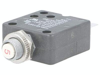 TE Connectivity W54 Thermal Breaker TE Connectivity Circuit Breaker W54- XB1A4A10-25 - Thermal 1P 250V 25A Panel Mount 250V AC Circuit Protector - Foto 8