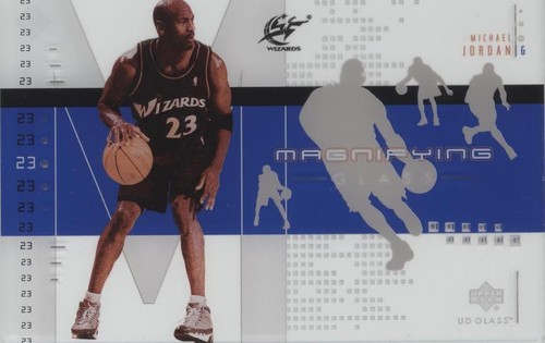 2002-03 UD Glass Magnifying Glass Jumbo 4x6 #YM-M Yao Ming RC