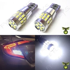 White LED reverse back up lights 2016 2017 2018 Honda Civic Sedan & Hatchback 