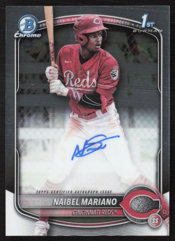 2025 Bowman Chrome Prospect Naibel Mariano Auto #CPA-NM GS1