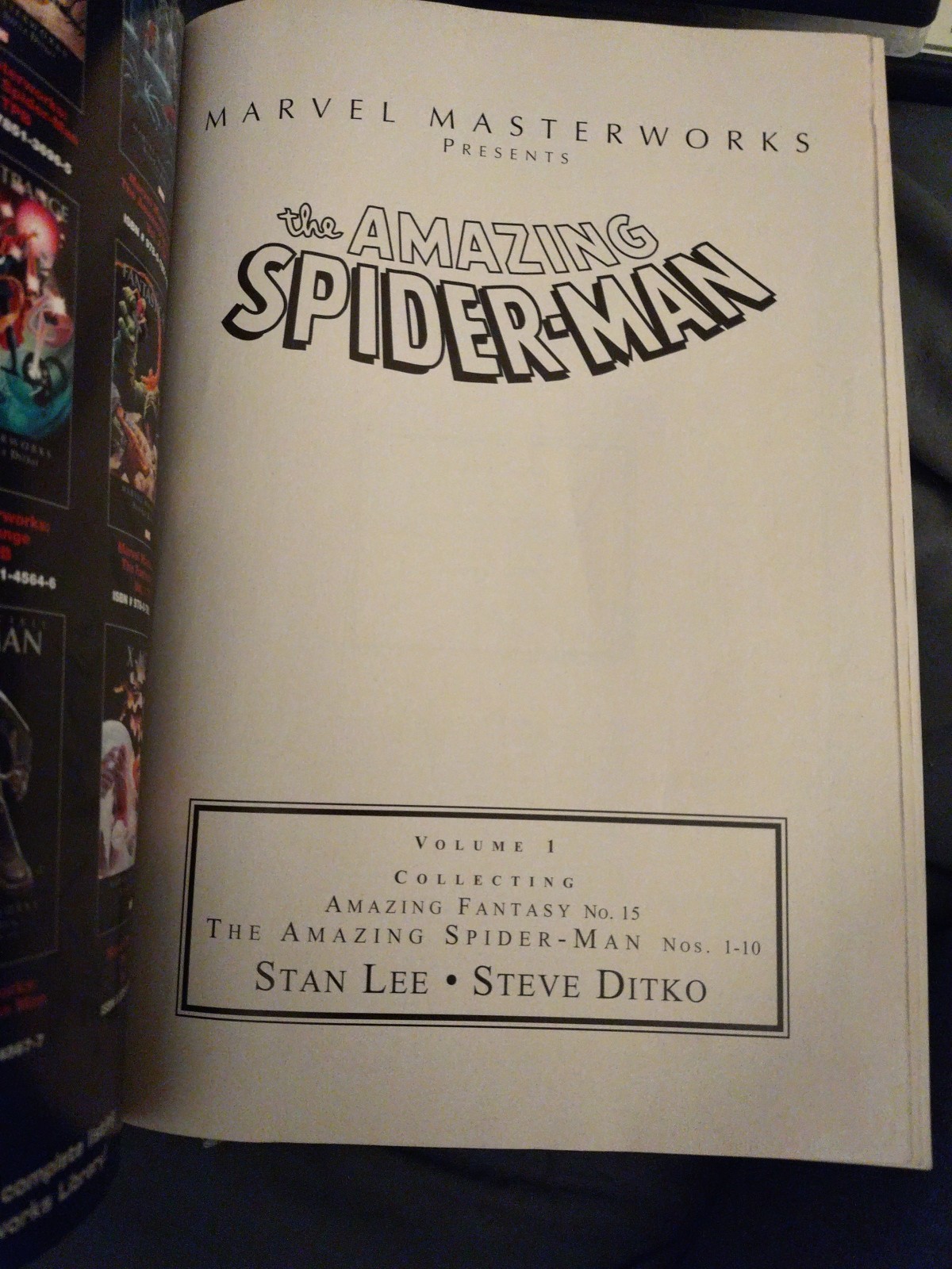 Marvel Masterworks: The Amazing Spider-Man Vo1. 1 - 2nd printing 2011