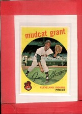 1959 Topps #186 Mudcat Grant EX+ Excellent+ Indians ID:76468