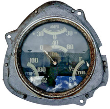 1933 Diamond T Truck Gauge Cluster Stewart Warner Hot Rod Rat Rod