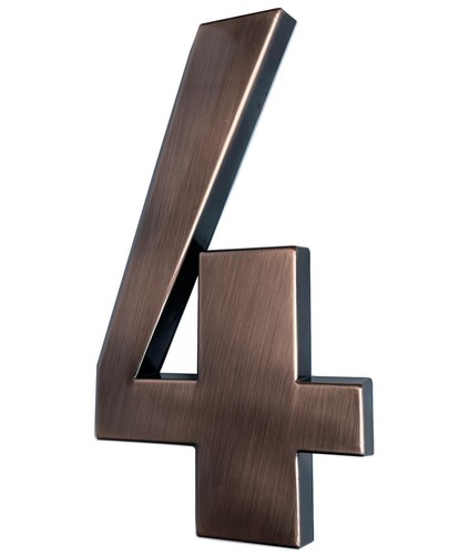 8 Inch House Number No.4 for Floor Yard Gate Buliding Mailbox Address Sign De...