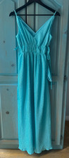 Taylor Grecian Goddess Dress Size XS Blue Maxi