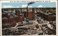 St Louis MO Missouri Anheuser Busch Brewing Plant c1900-20'S Vintage Postcard