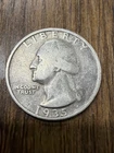1935-D WASHINGTON QUARTER GOOD DATE Actual Coin NICE Details Fine Addition