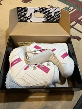 LaMar LIFTIE Lace Up Snowboard Boots WOMENS 10 Shoes White Pink NEW NOS