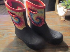 Bogs Classic Grasp Tie Dye Winter Rain Boots-Kids Unisex Size Youth 6 EUR 39