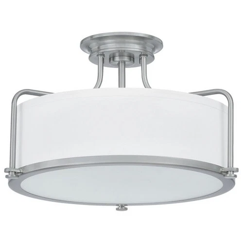 Calvary - 3 Light Semi-Flush Mount in Transitional style - 17.5 Inches wide by - Picture 2 of 11