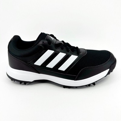 Adidas Tech Response 2.0 Black White Mens Rubber Spike Golf Shoes EE9122
