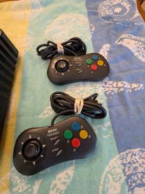 SNK Neo Geo CD Black Top Loader With EZLoader And 128sd