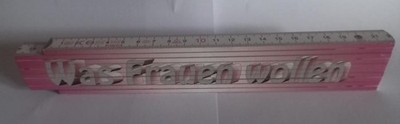 Was Frauen wollen  GLIEDERMASSSTAB Meterstab FOLDING RULE 2 m Zollstock