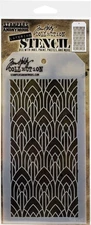 Tim Holtz Layered Stencil 4.125"X8.5"-Deco Arch -Layered