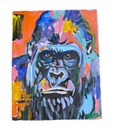 8x10”, Gorilla Papa, Acrylic/Canvas, Original,Signed, Handmade, COA — photo 1