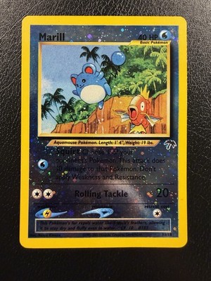 Pokemon TCG Marill 11/18 Southern Islands Reverse Holo LP With Swirl |  eBay