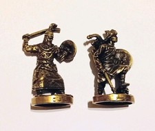 METAL FIGURINES SET - ANCIENT WARRIORS BRASS LANDRIN RUSSIA VINTAGE MINIATURES