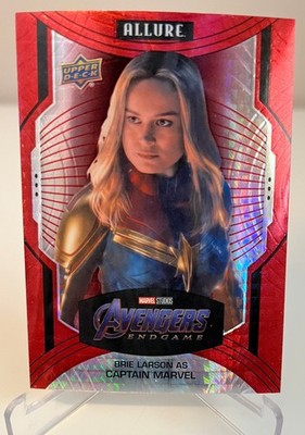 2022 Allure High Series **Red Prism** as Captain Marvel Brie Larson #150 NM Card